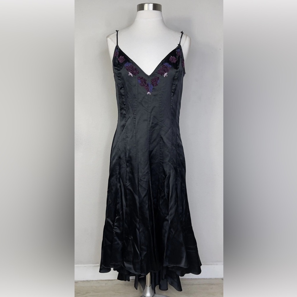 Vintage Betsey Johnson Evening.  Sleeves Flared Dress. Size: 10 Y2K